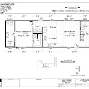 Matheson / 16 x 56 / 2 Bed 2 Bath (849 Sq Ft)