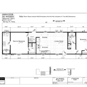 Bayport / 16 x 60 / 2 Bed 2 Bath (910 Sq Ft)