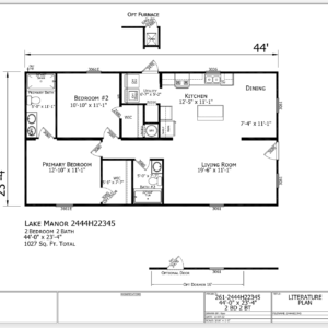 Arden 24 X 44 / 2 Bed 2 Bath (1,027 Sq Ft)