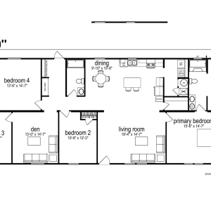 Prime / 32 x 72 / 4 Bed 2 Bath w/ DEN (2,184 Sq Ft)